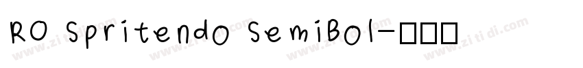 RO Spritendo SemiBol字体转换
